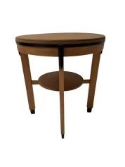 Art Deco Amsterdamse School Round Side Table, 1920s